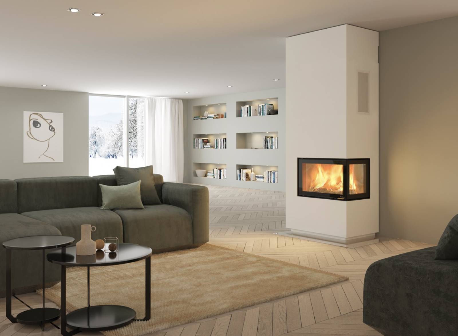 Cheminée haute performance pour ma maison de ville