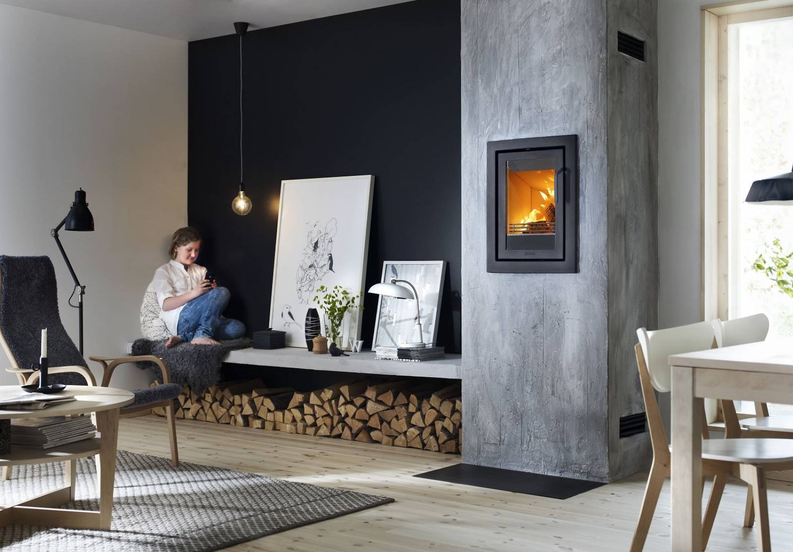 Vente et Insertion d’un CONTURA I4 Moderne dans une cheminée sur le secteur de la Sauve à coté de Créon