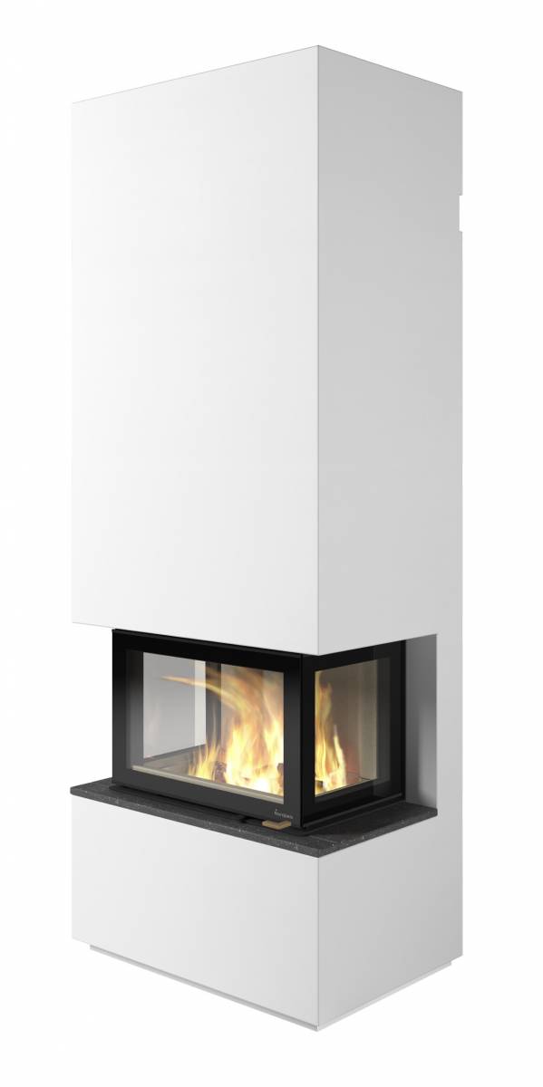 cheminée trois vitres pour large vision du feu chez un spécialiste à Bordeaux Pessac